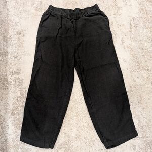 Quince 100% Euro Linen Pants, Black (S)